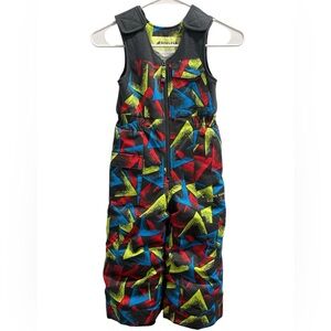 Boulder Gear Colorful Geometric Kids Snow Bib Unisex Size 4